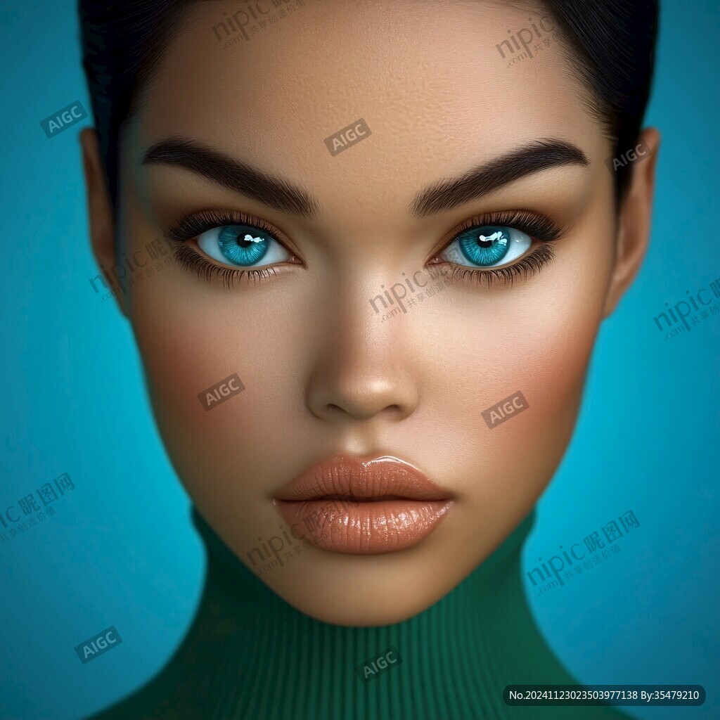 3d效果女孩