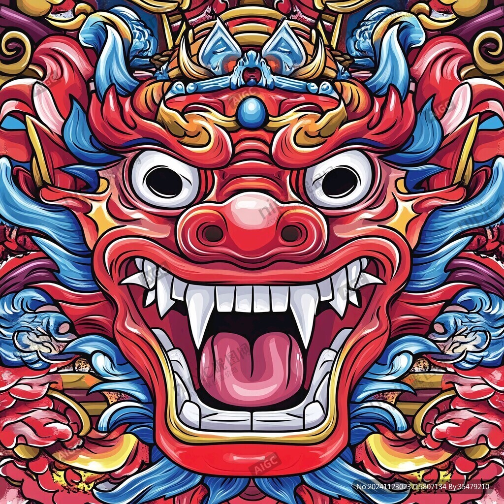 醒狮潮流插画