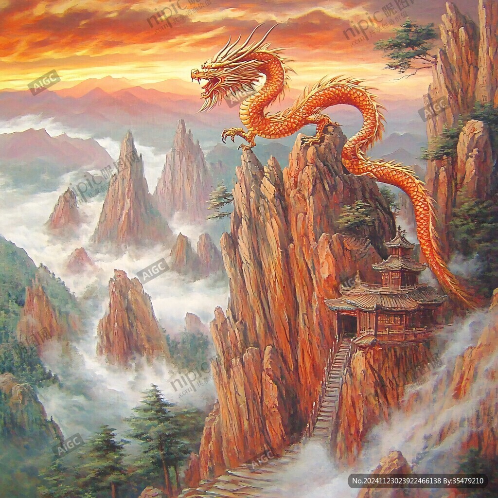 高清双龙图片
