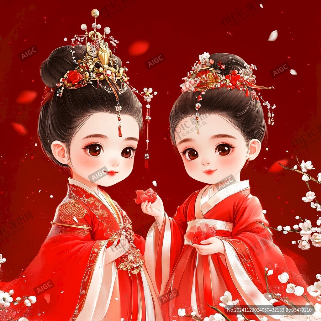q版结婚喜庆