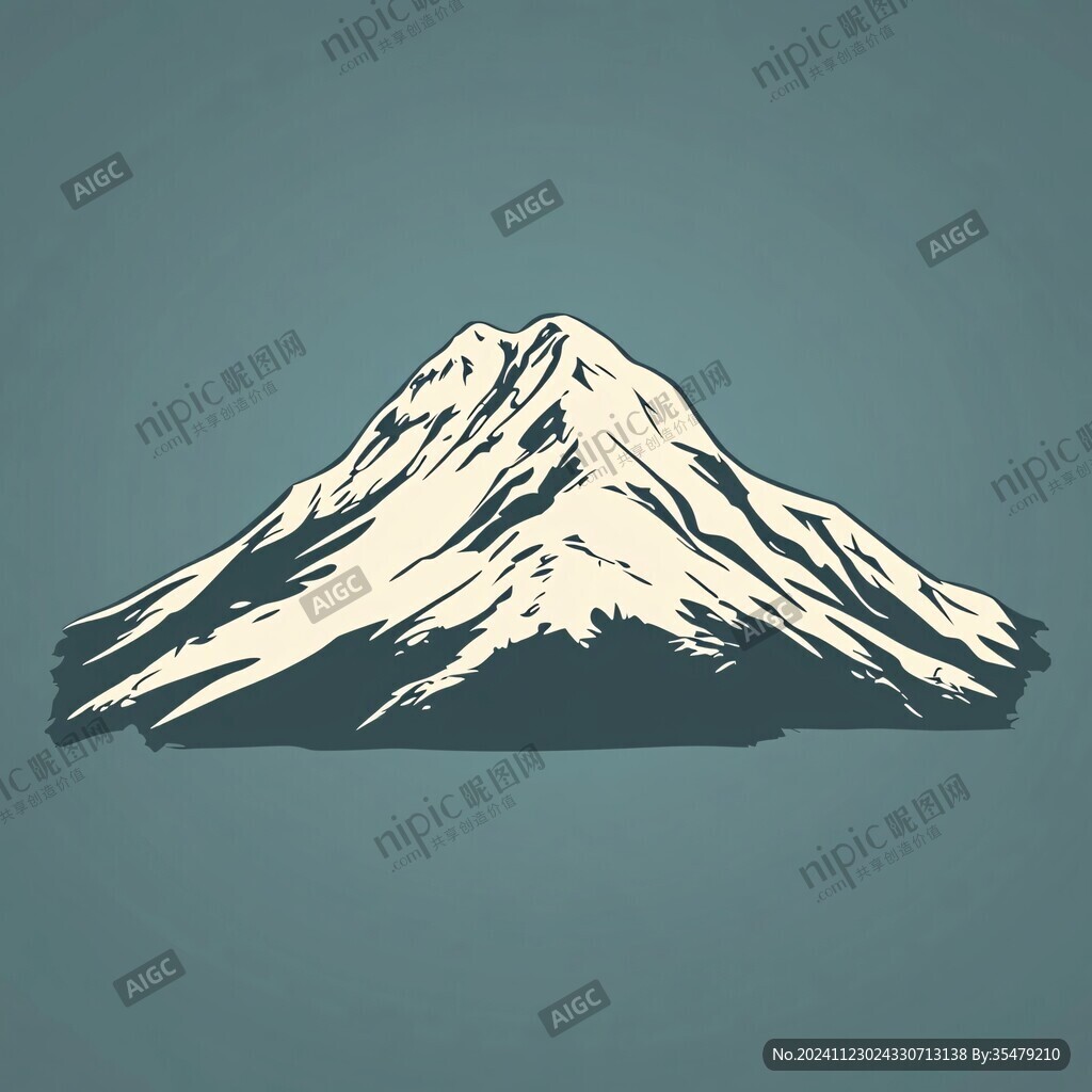 富士山插画