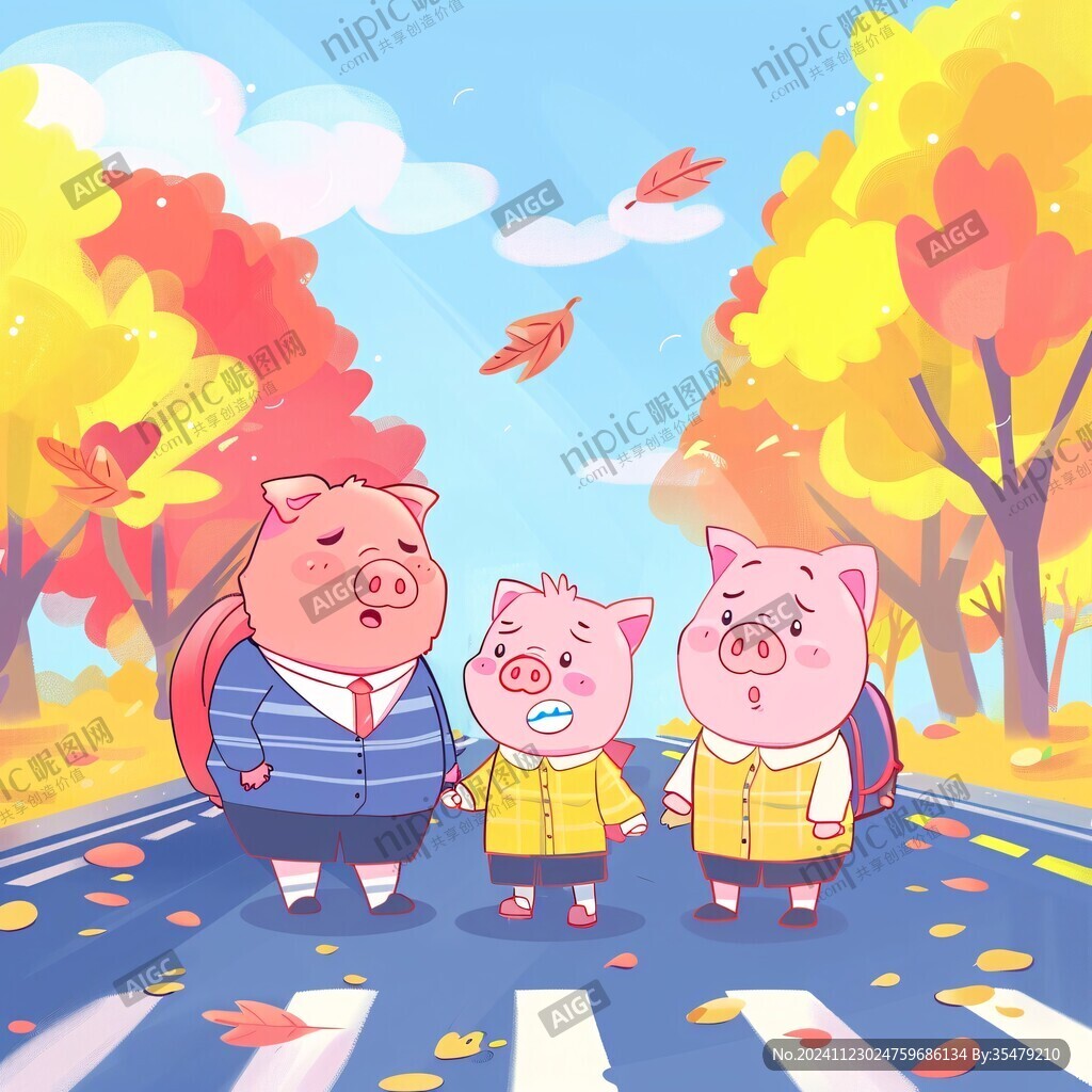 秋天文创插画