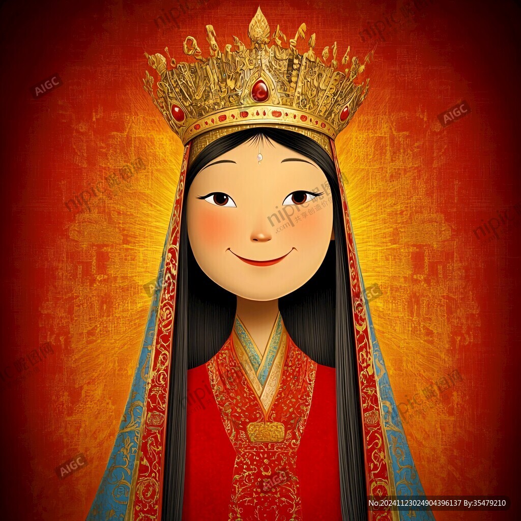 女皇插画