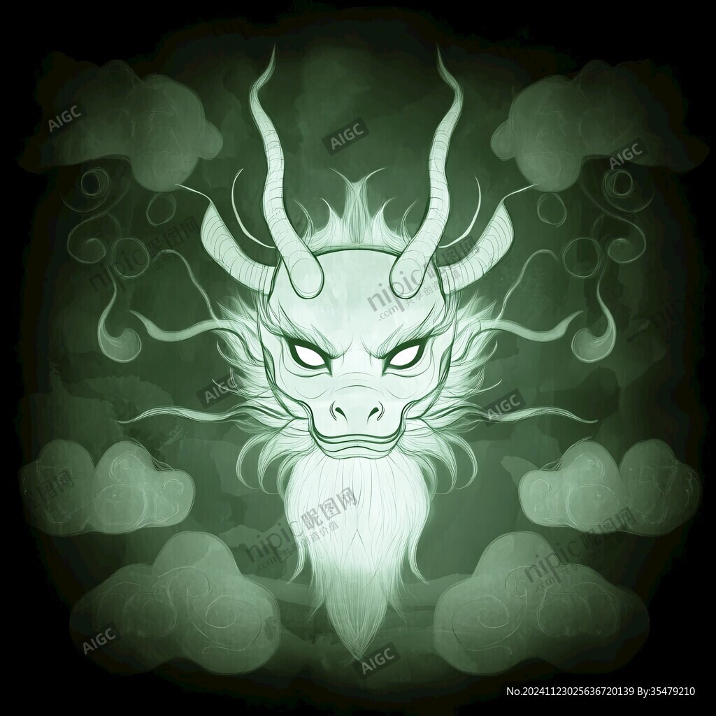 青龙插画