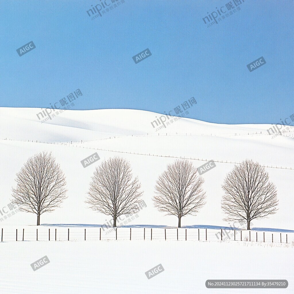 雪原枫树