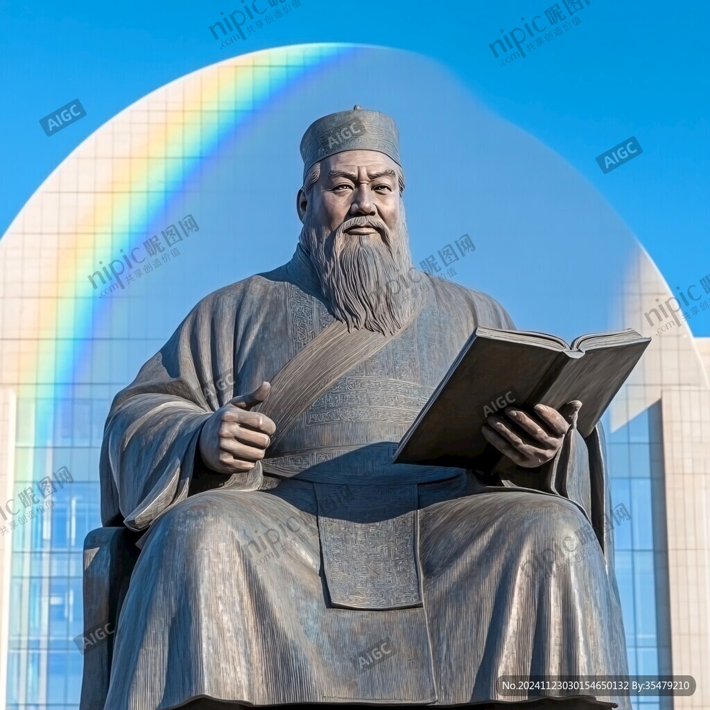 朱熹彩雕