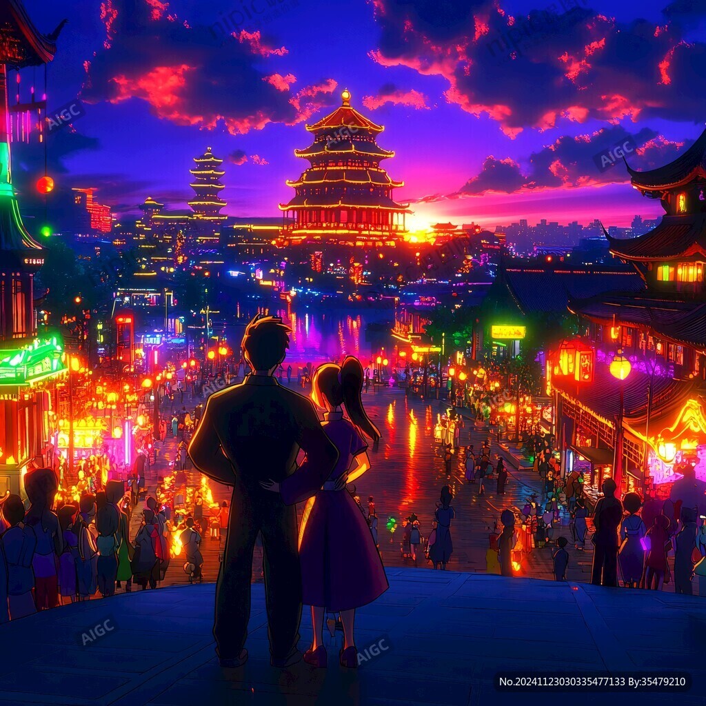 横店插画