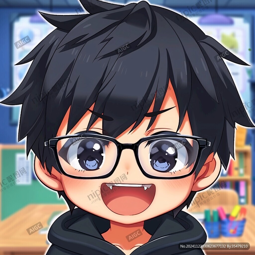 眼镜q版