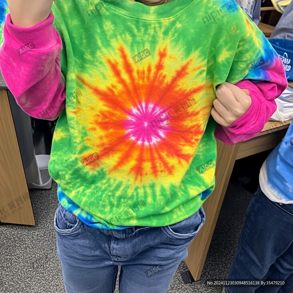 扎染服装印花