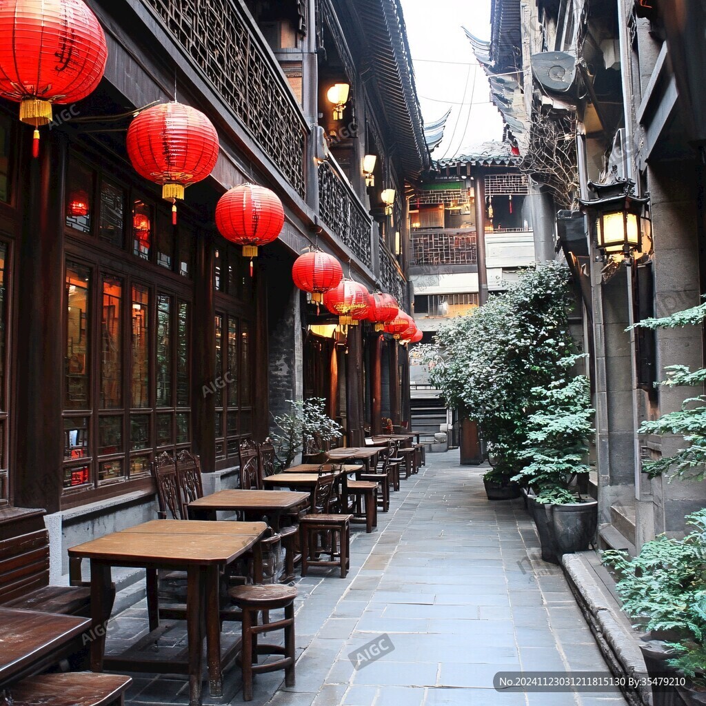 锦里街景图片素材下载