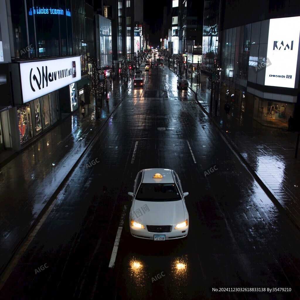 日本街道夜景