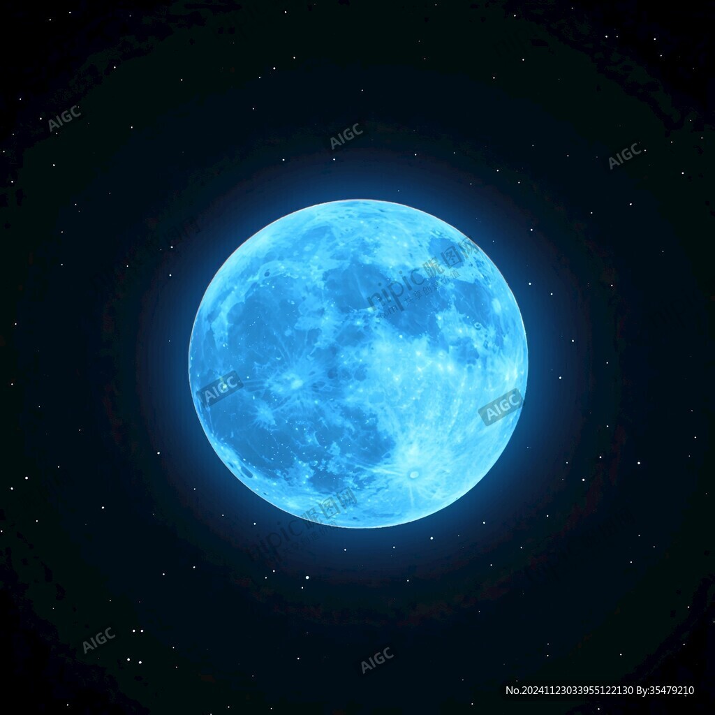蓝月夜梦幻唯美奇幻