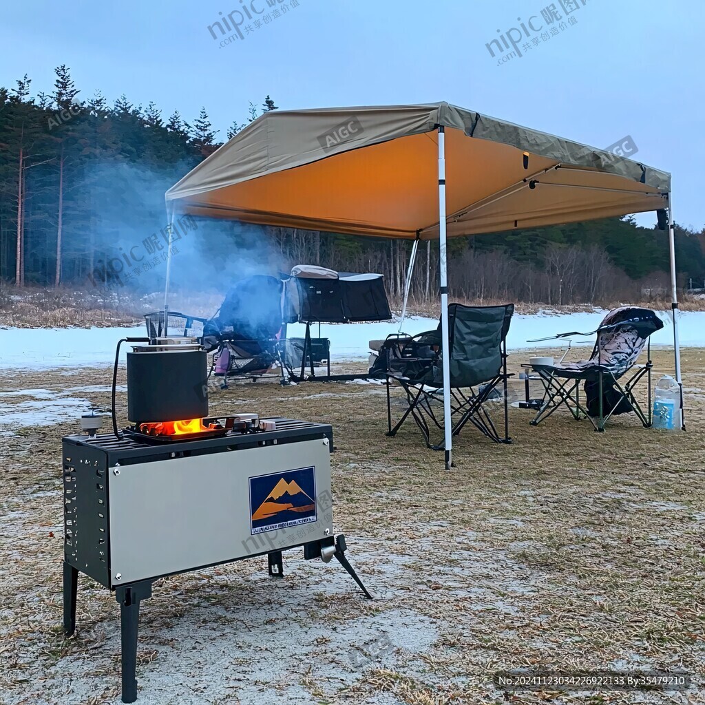 露营基地烧烤炉