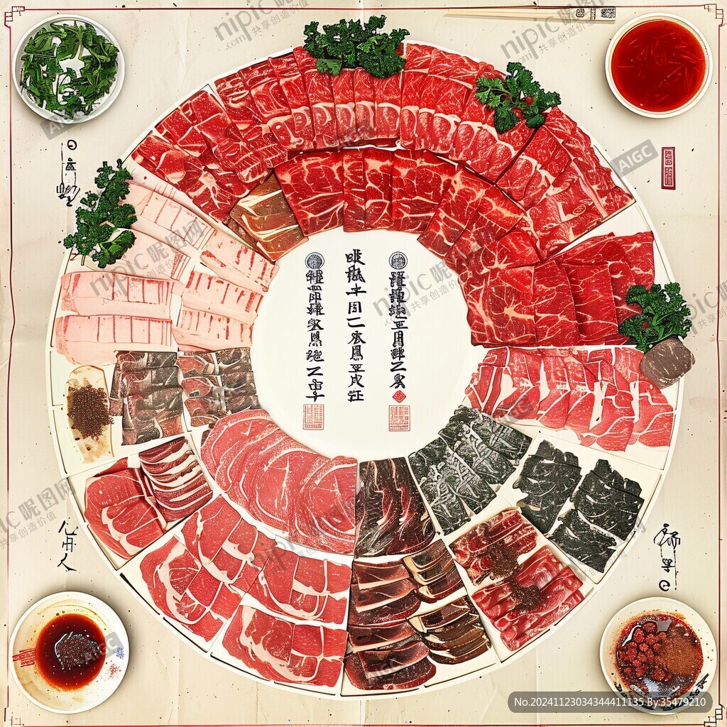 火锅肉类图