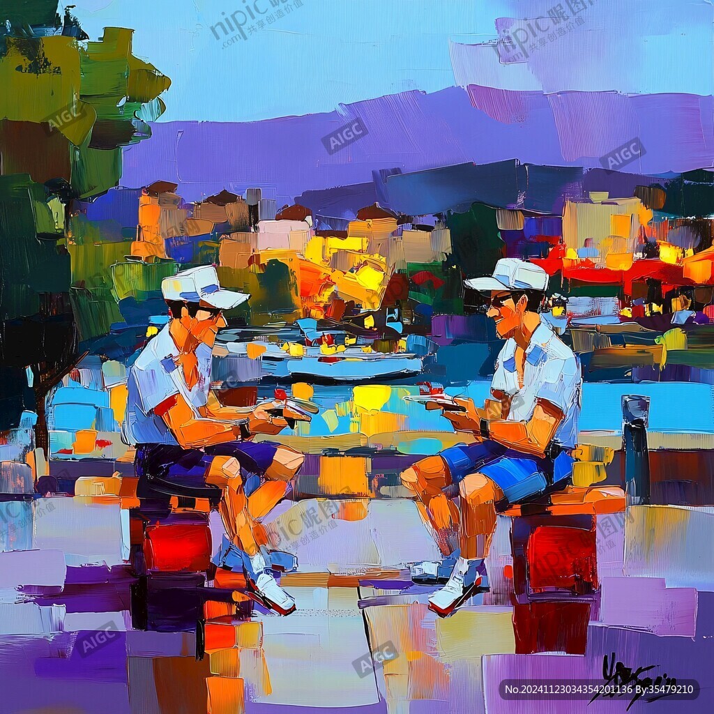 俩人的游戏插画