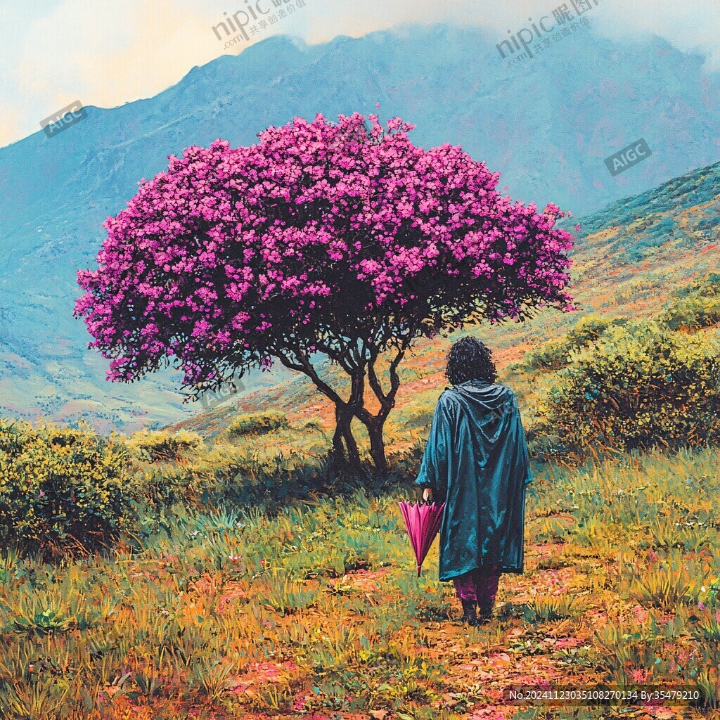 一棵杜鹃花