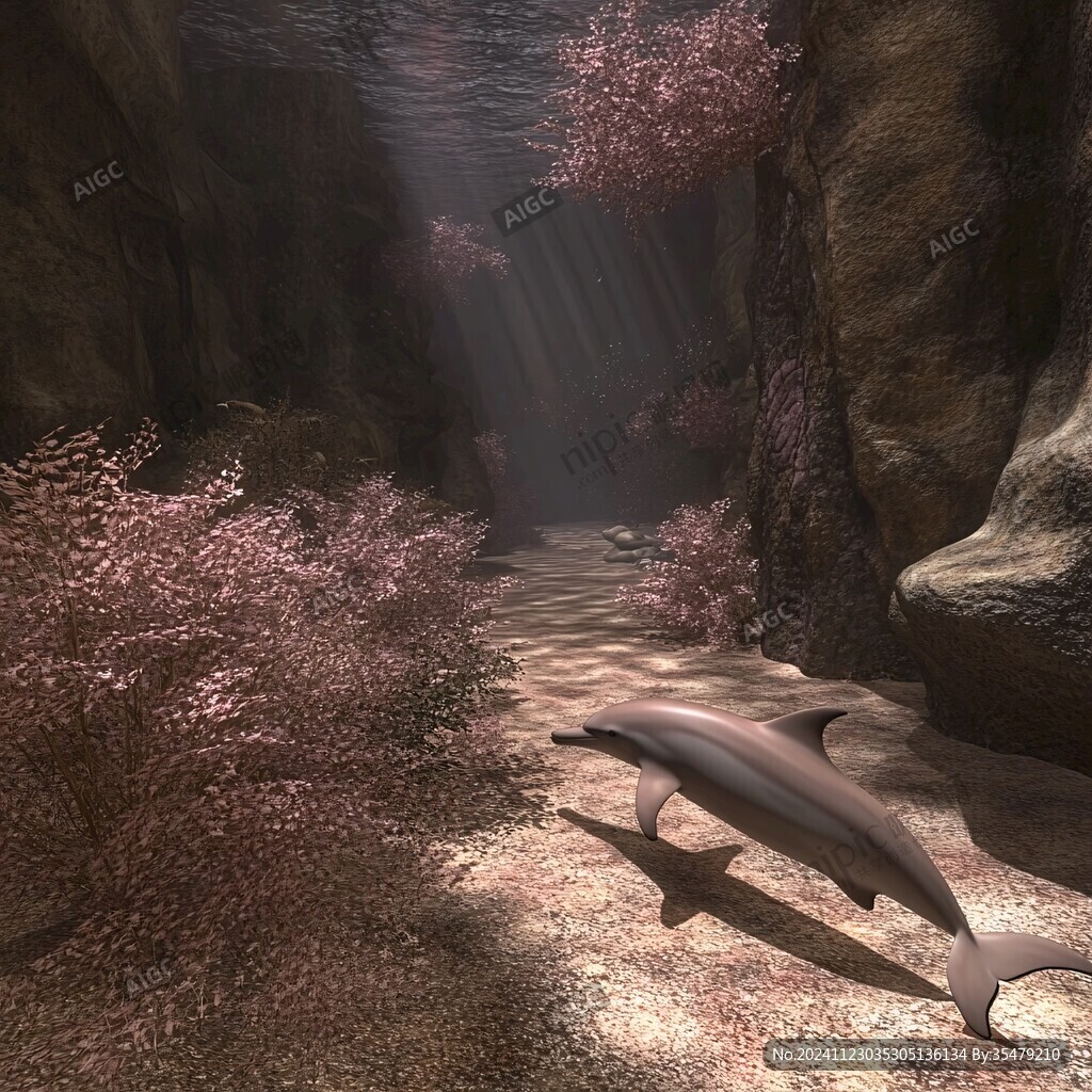 海底的海豚