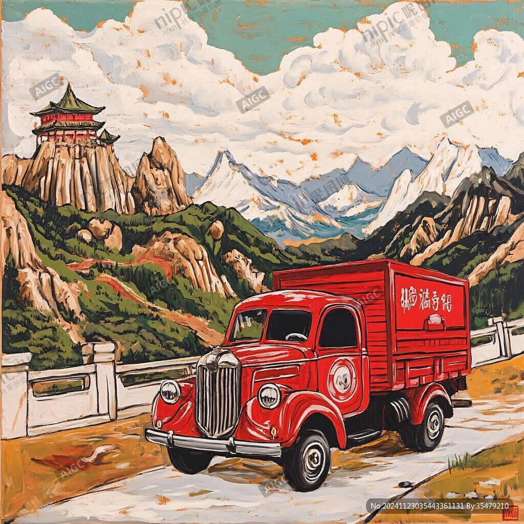 宁夏虹桥大酒店插画