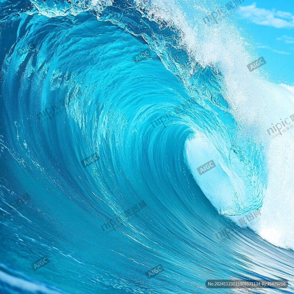 浪花高清背景