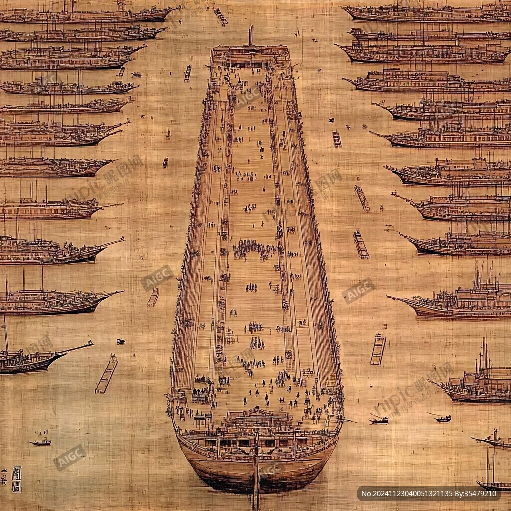 宋代海船纵剖面模型