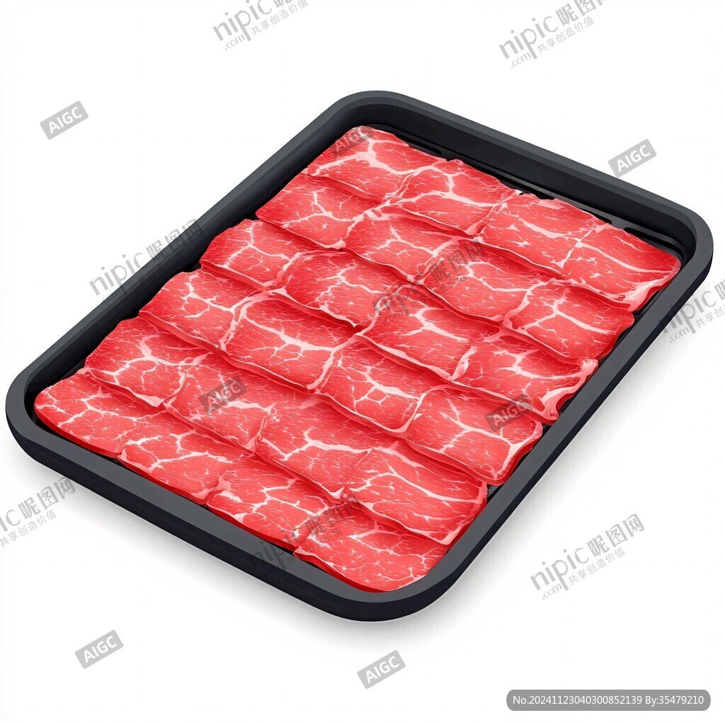 长方形火锅牛肉片图