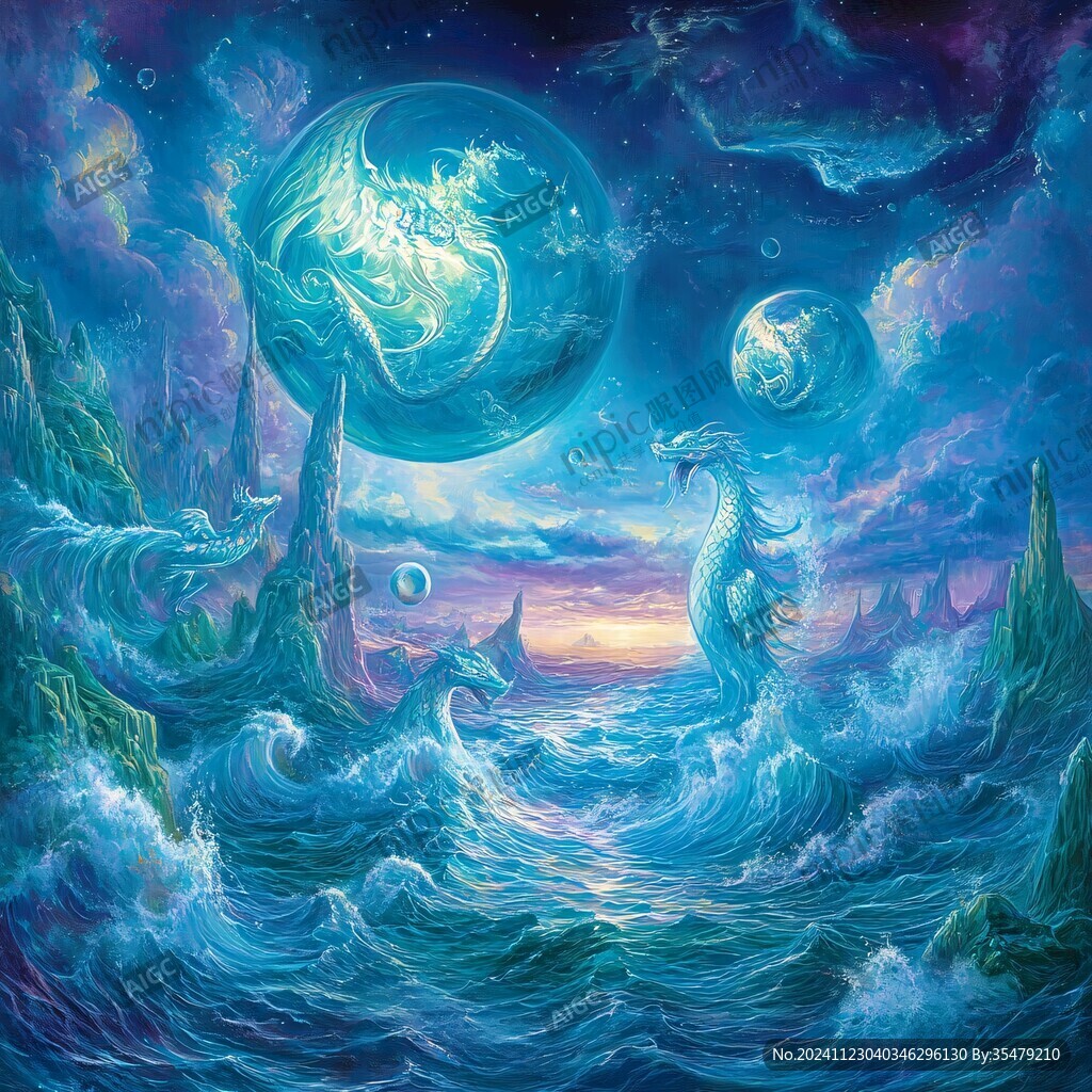 星月河幻想插画