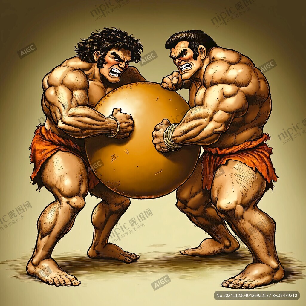 功夫插画人物插图