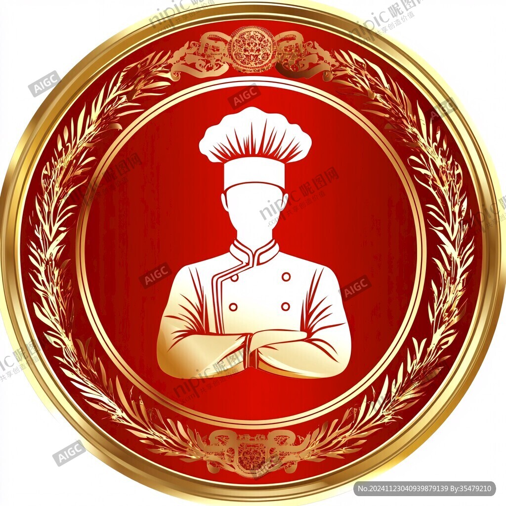 厨师头像logo