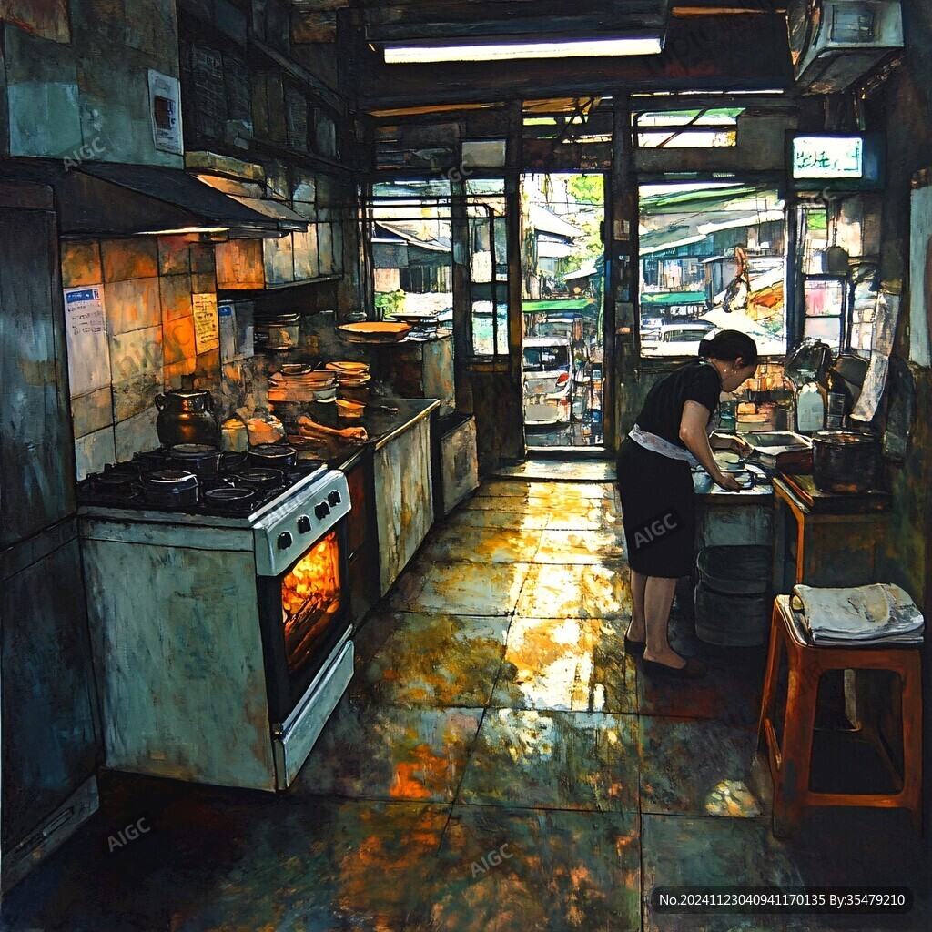 米粉店意境画