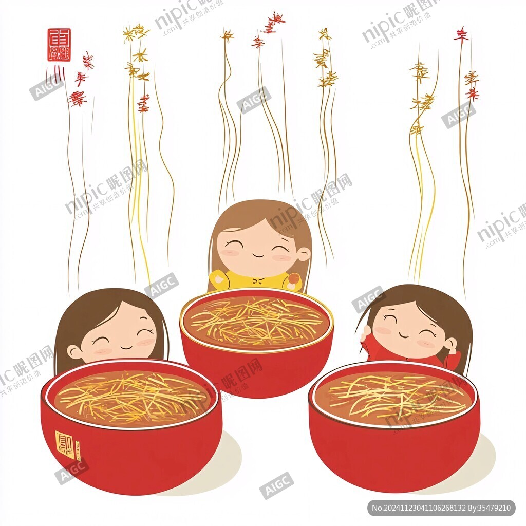 热干面插画