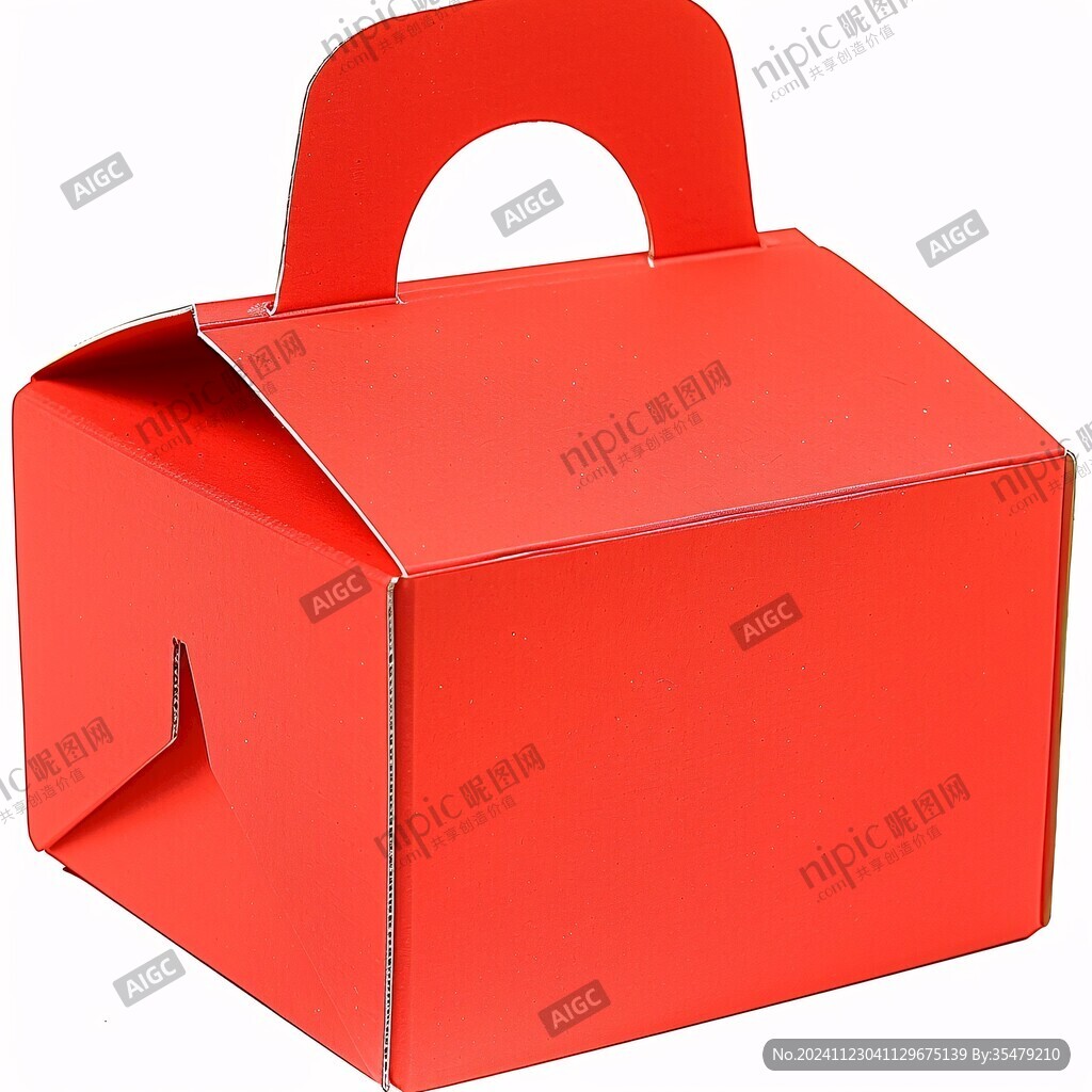 红色蛋糕盒
