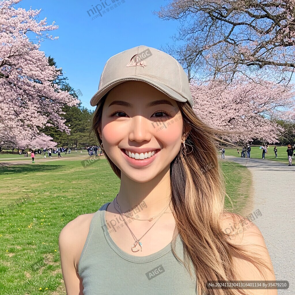 桃露齿微笑