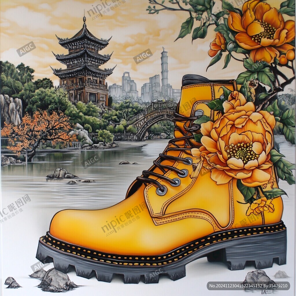甲秀楼插画
