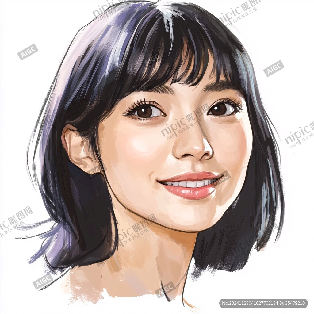 写实人物插画