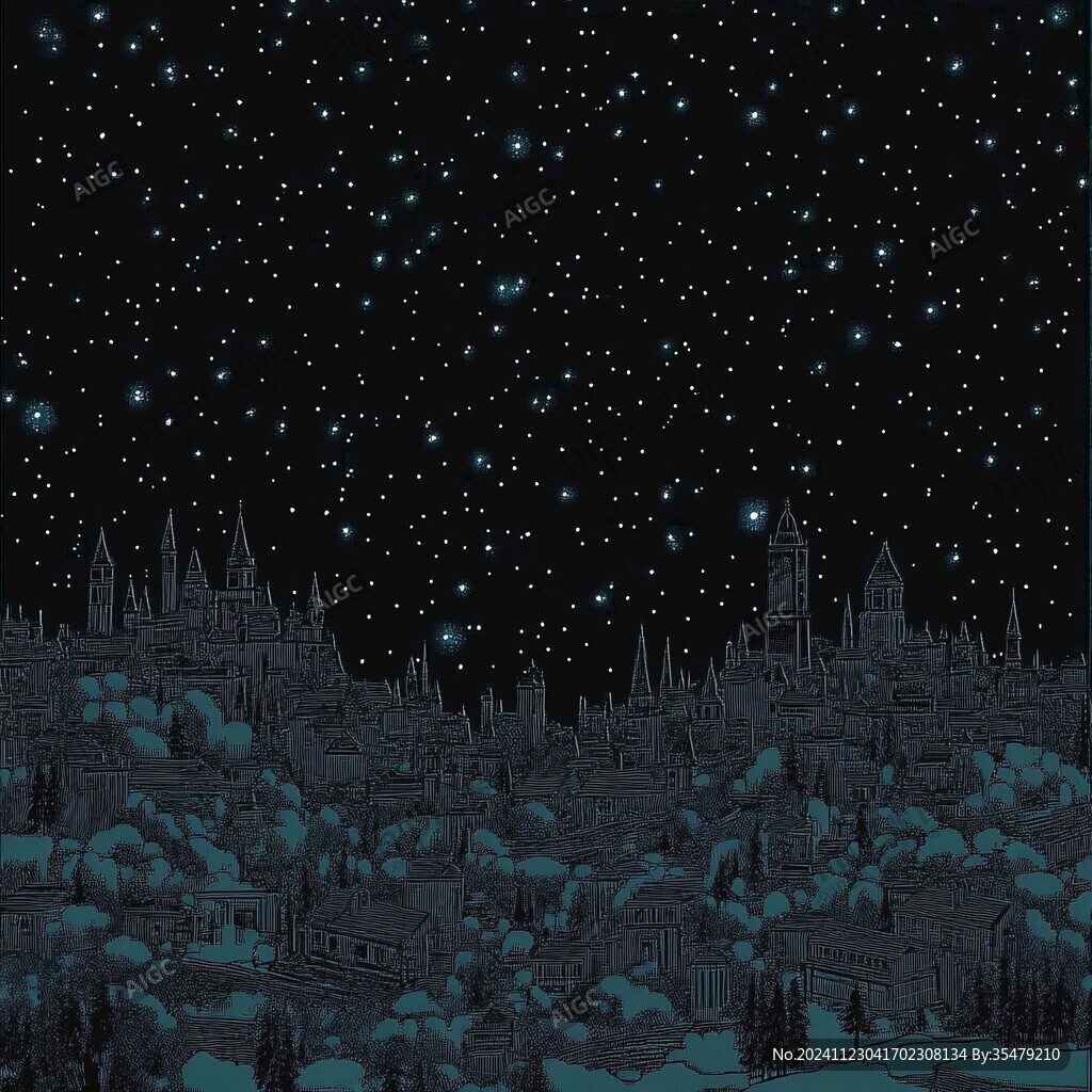 冬季夜晚夜景