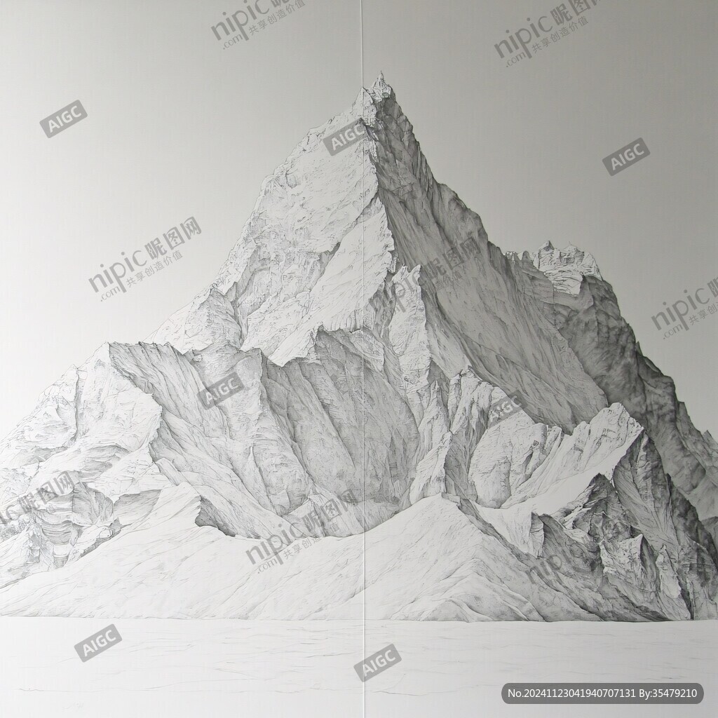 冰川立体画