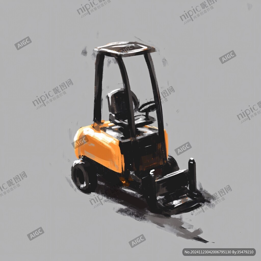 铲车插画