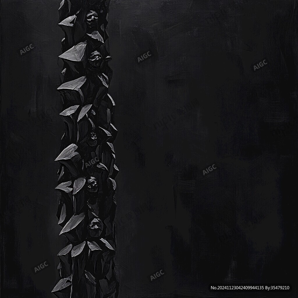 黑抽象画