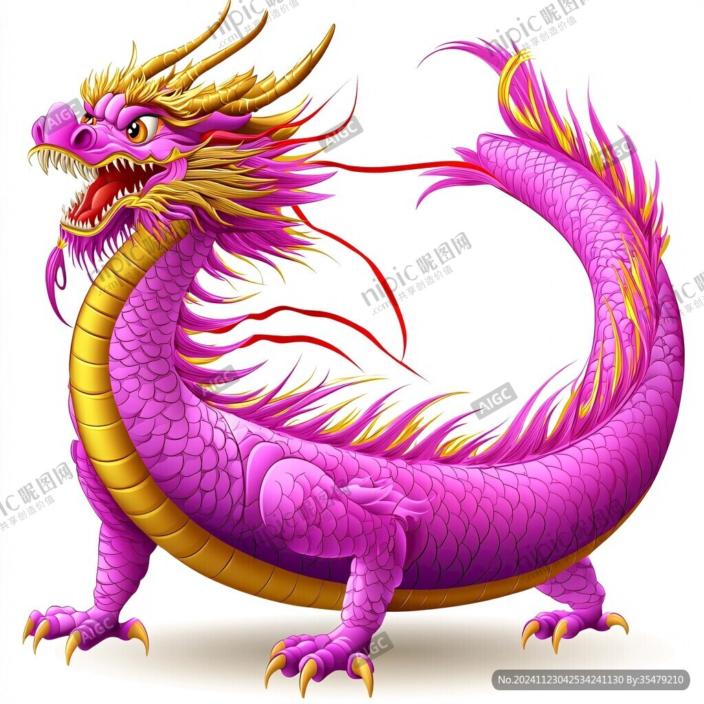 微信移动端卡通龙素材