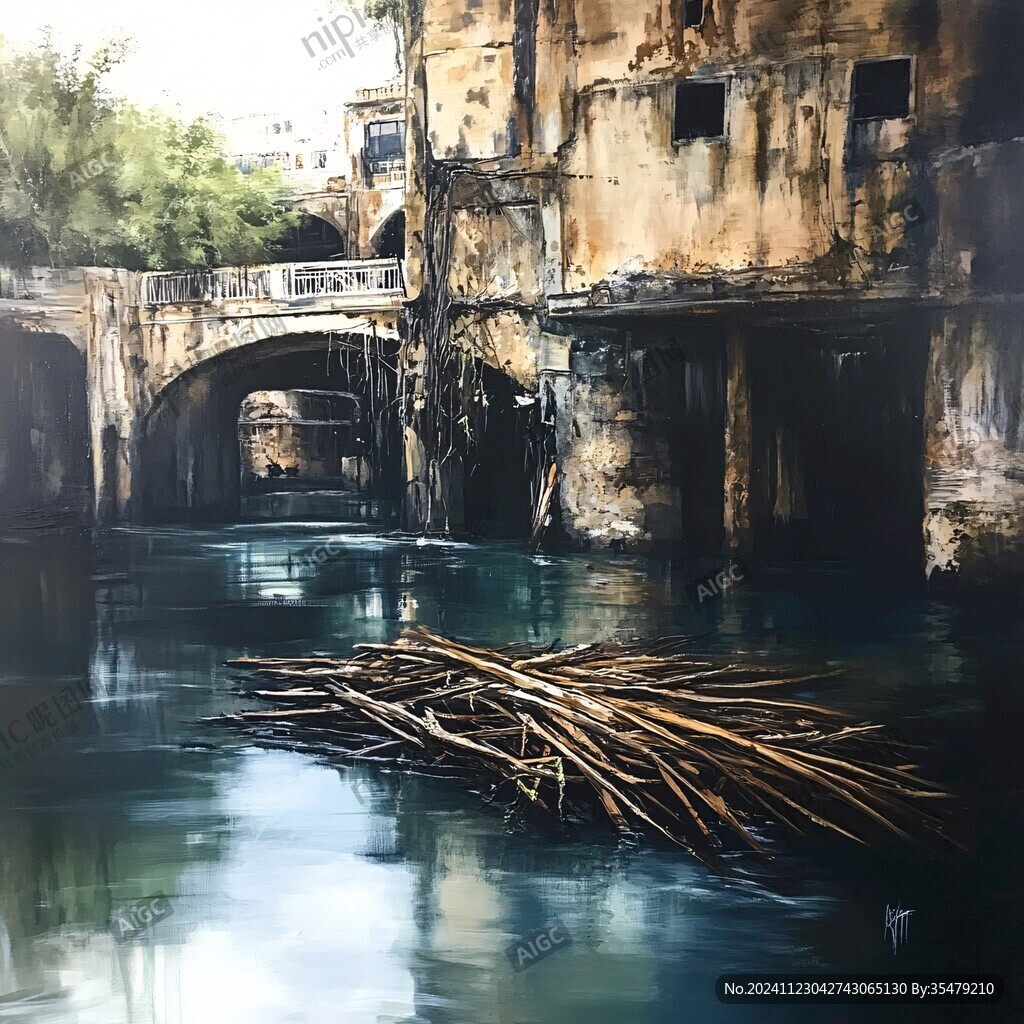 兴坪古镇油画