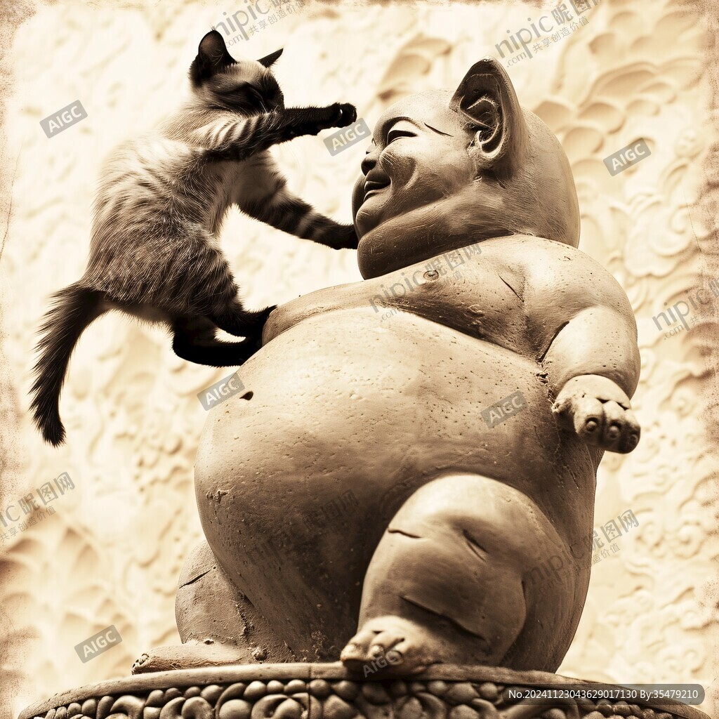 猫大人雕塑