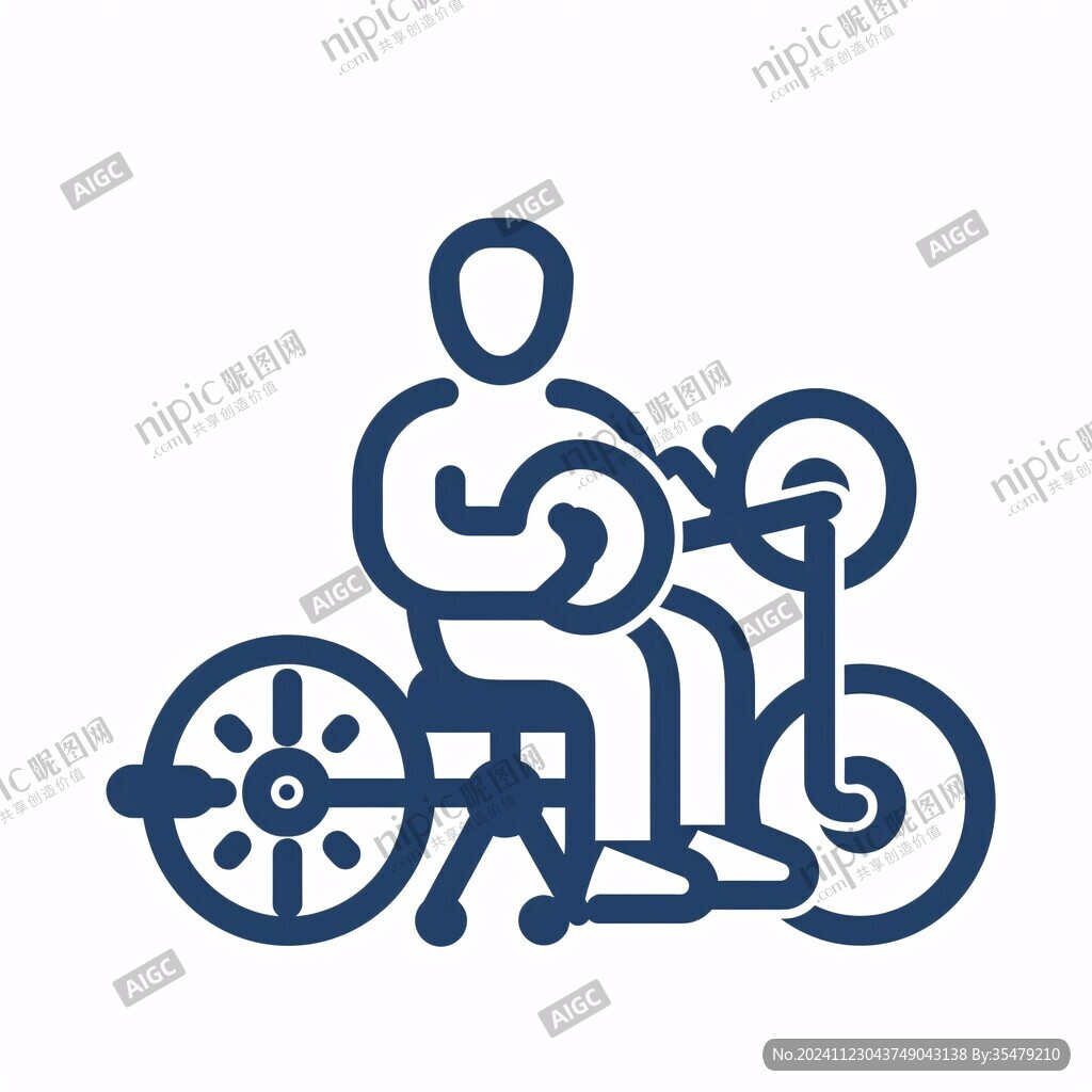 人骑自行车logo