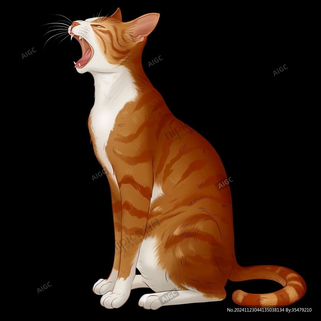 逼真猫画
