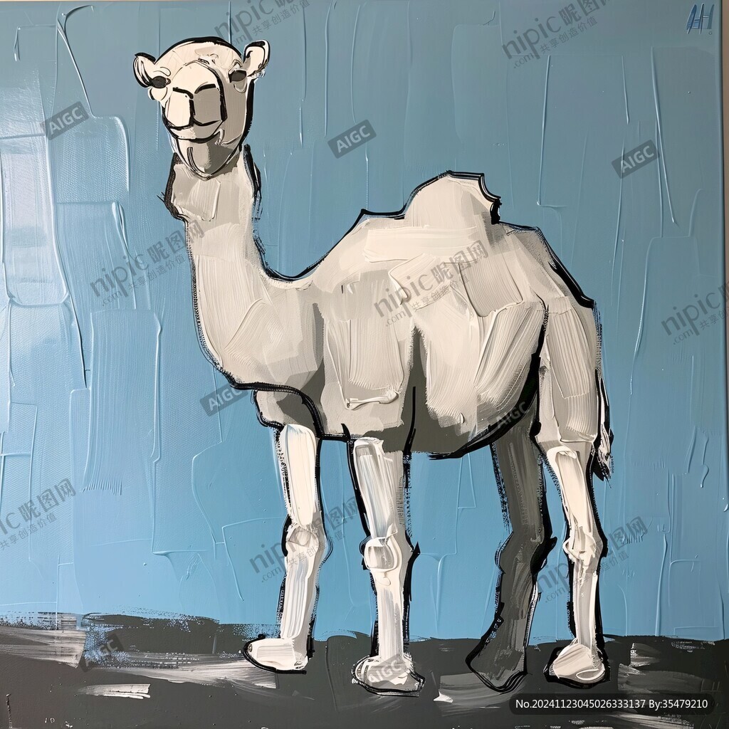 骆驼3d画