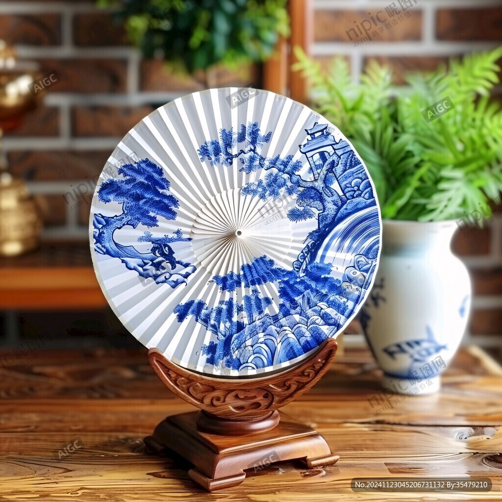 蒲扇摆件