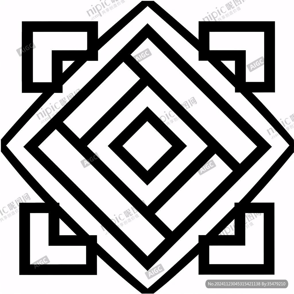 回字纹标志