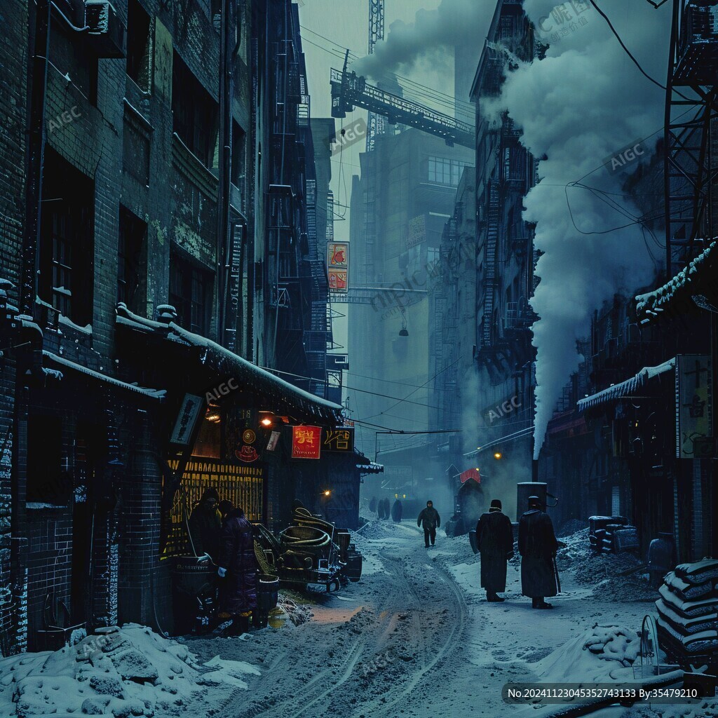 风雪街头