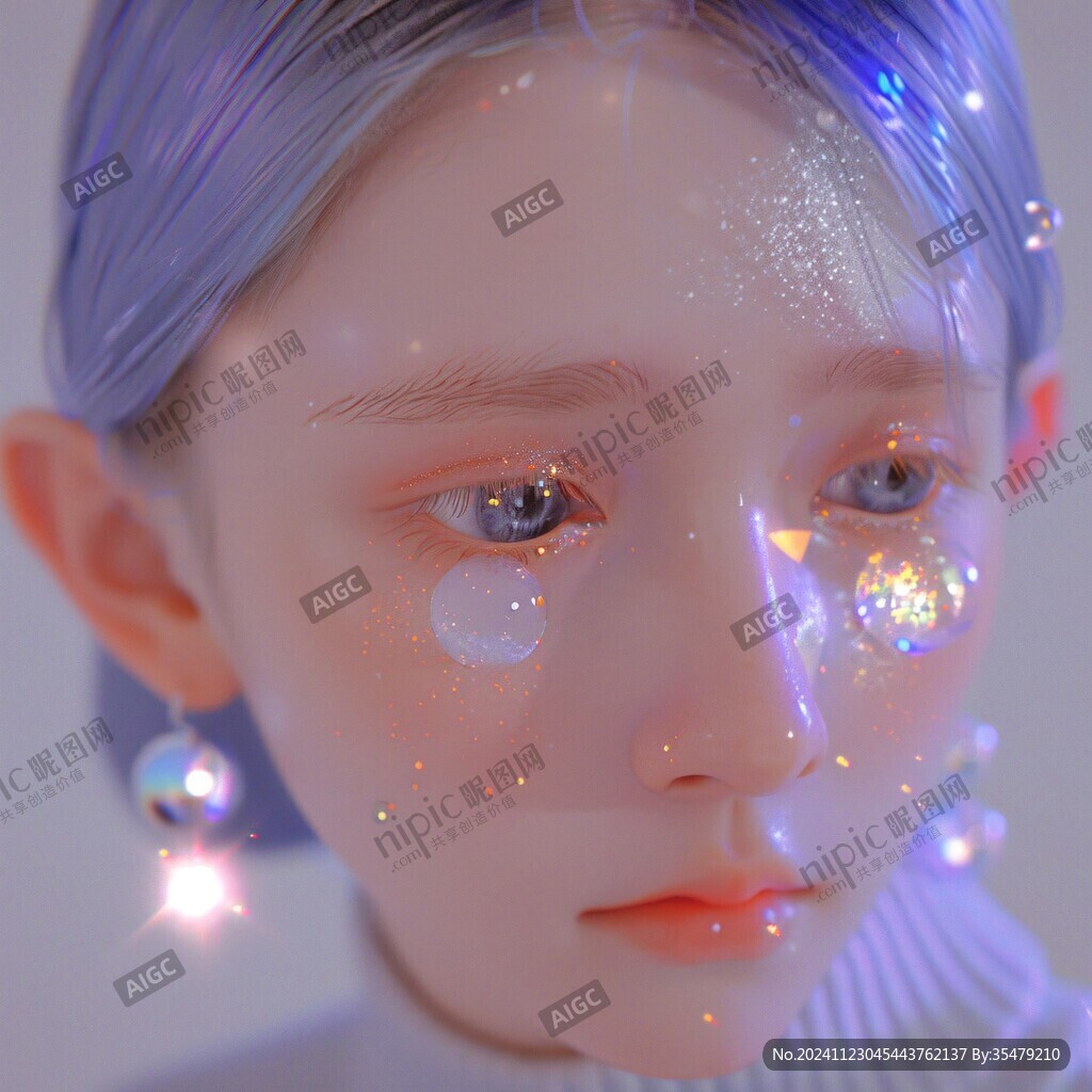 3d效果女孩
