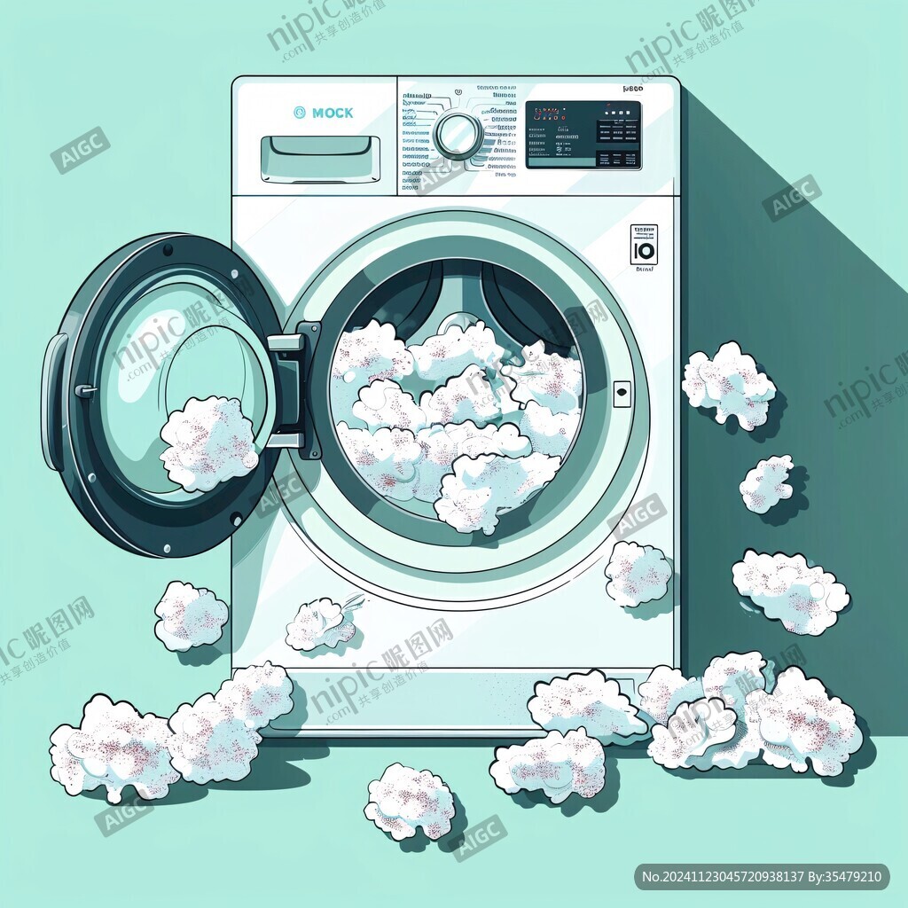 洗衣服插画
