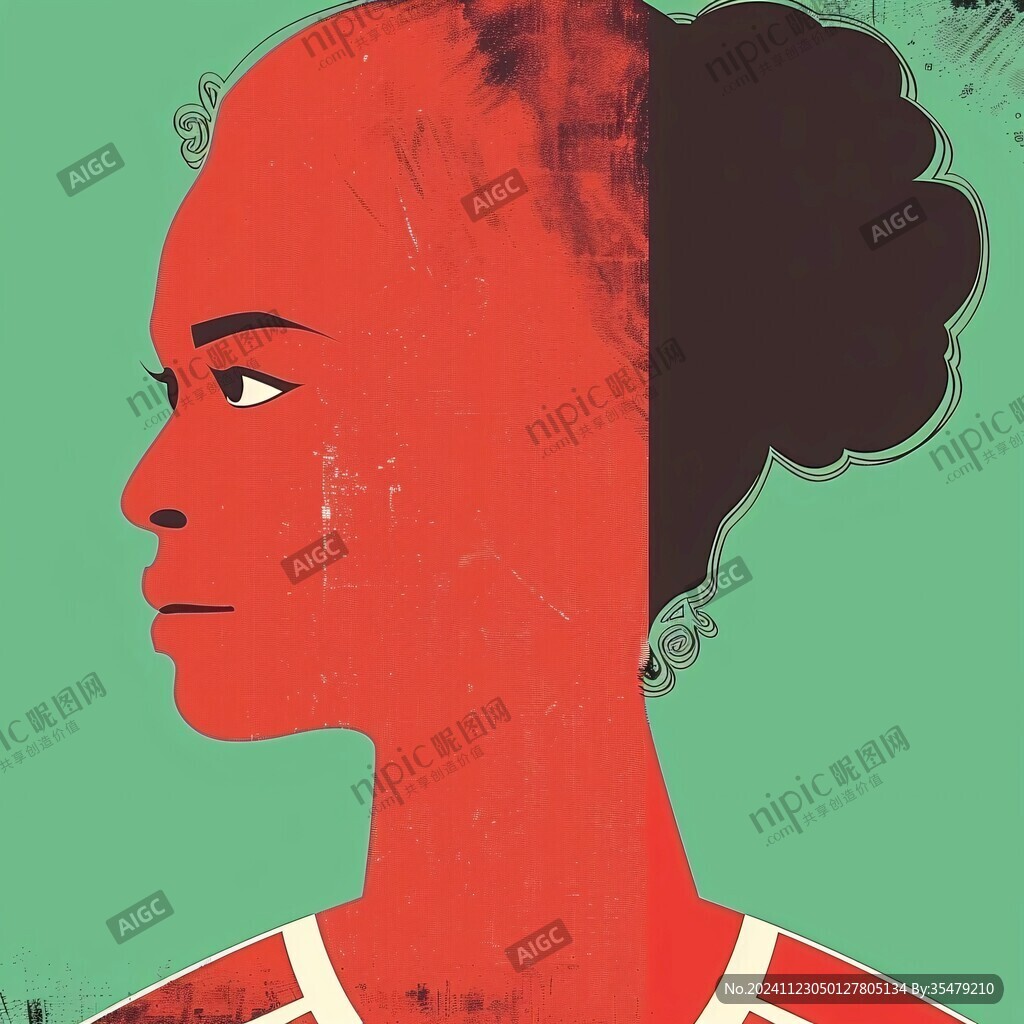 少女海报插画